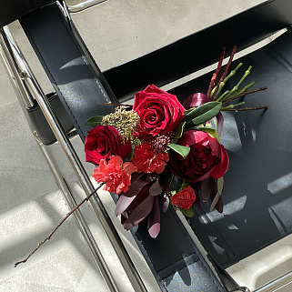 Интерьерный букет Алый