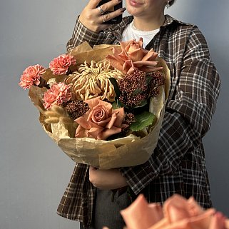 Сборный букет Карамельный раф