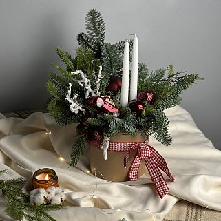 Зимняя композиция Глинтвейн L