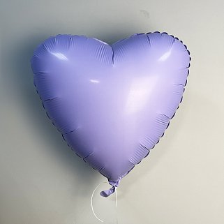 Шар Лиловое сердце 45см