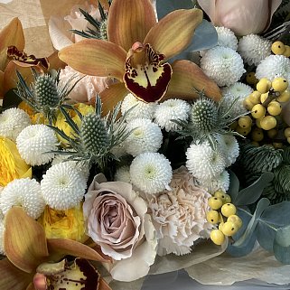 Золотой зимний букет L