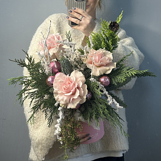 Зимняя композиция Пинк S