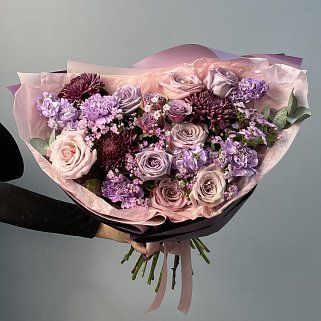 Сборный букет Сиреневая осень L