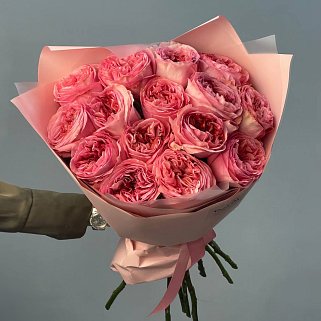 Букет пионовидных роз Pink Expression М